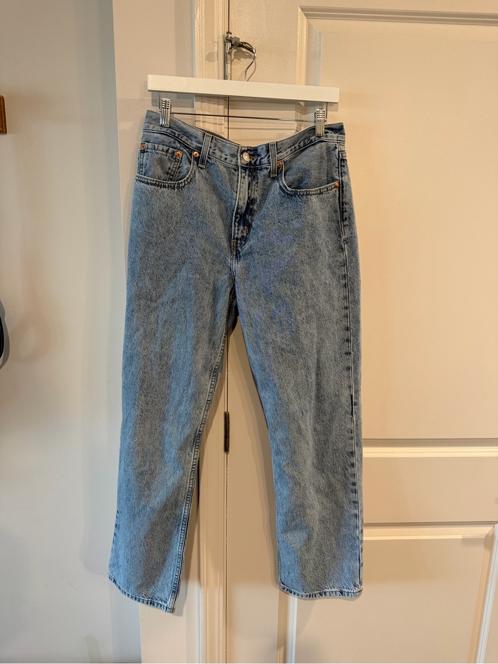 Classic Light Blue Straight Leg Women's Jeans